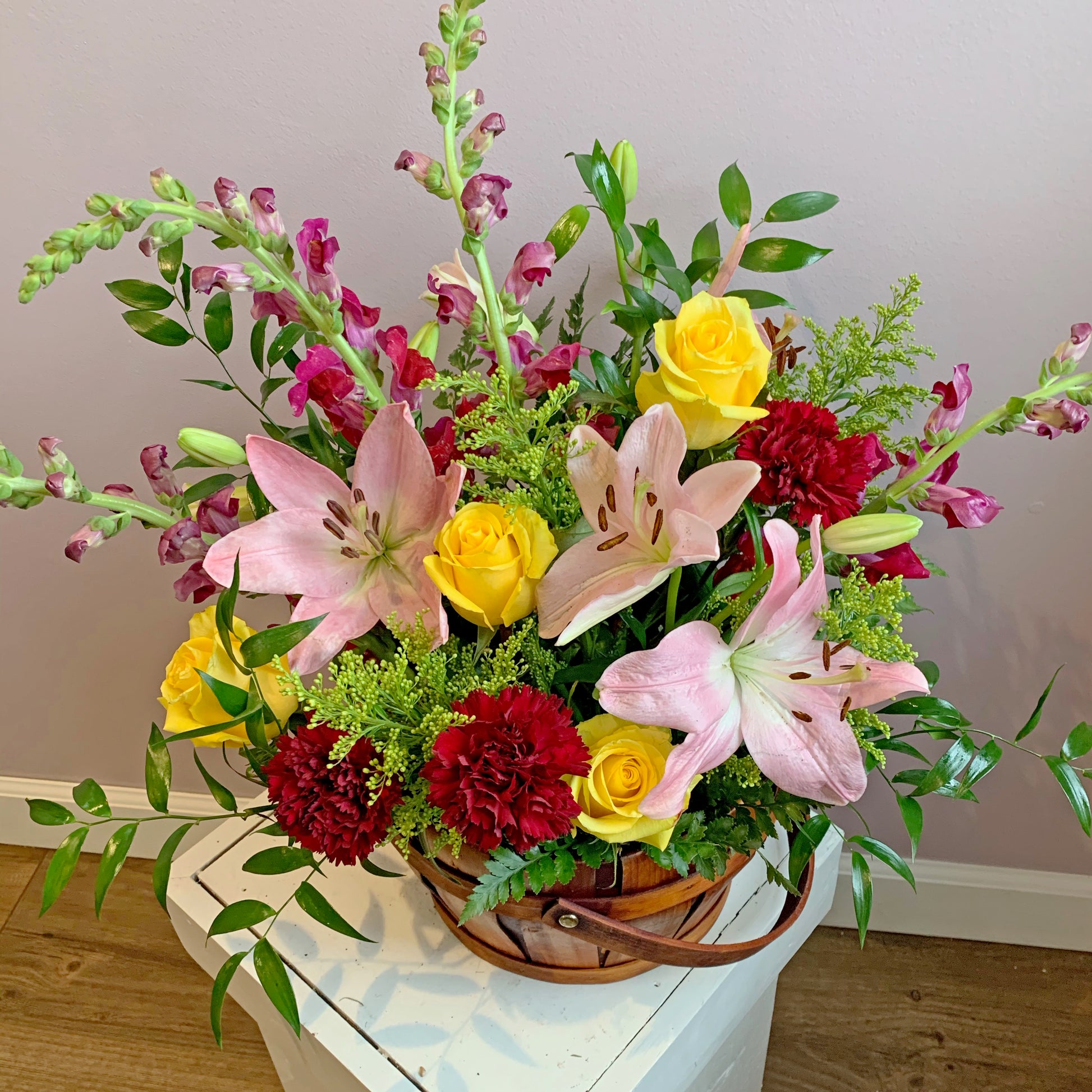 lily flower basket Lily Basket – Petals & Possibilities