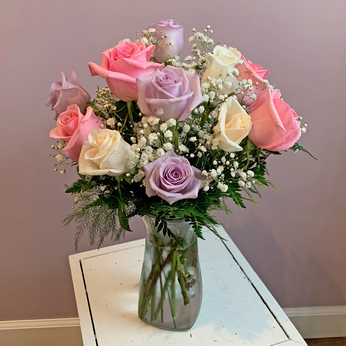 Dozen Assorted Roses – Petals & Possibilities